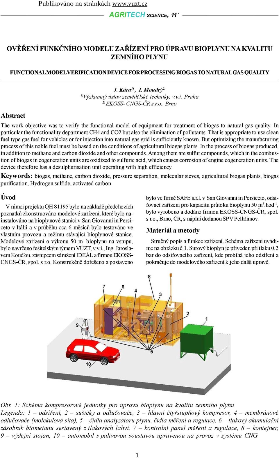 In particular the functionality department CH4 and CO2 but also the elimination of pollutants.