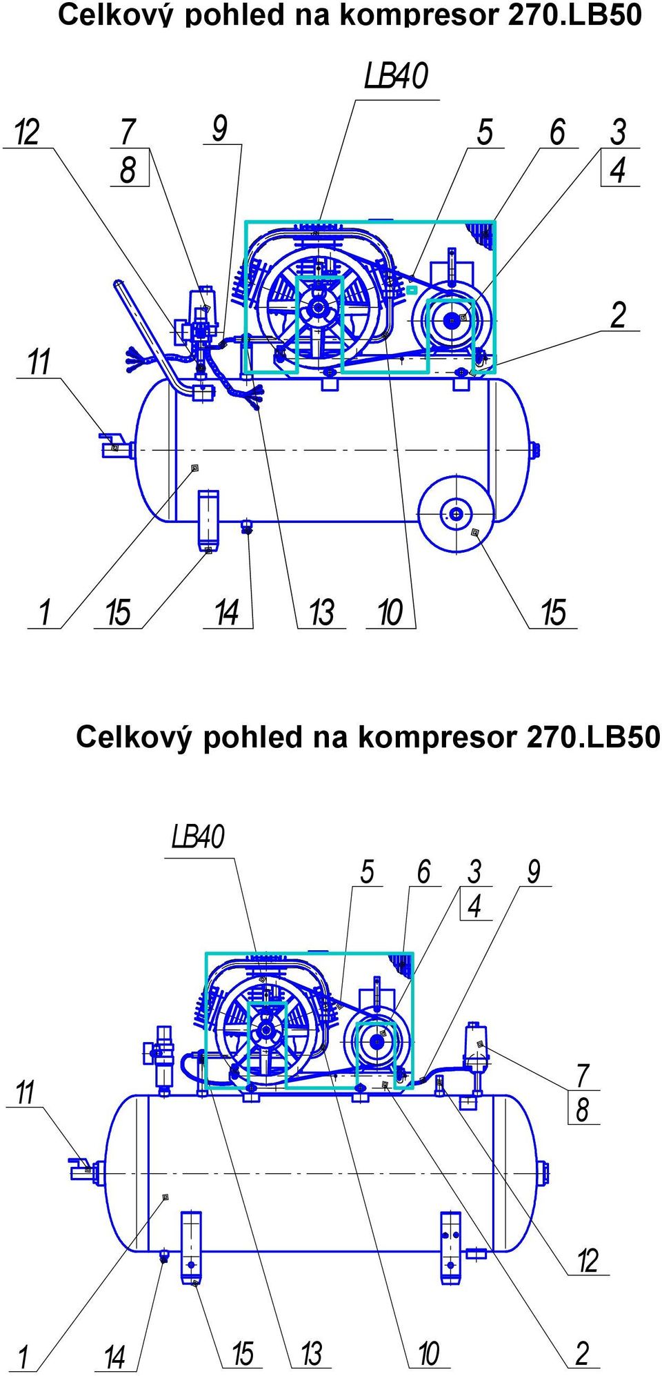 13 10 15 Celkový pohled na kompresor 270.