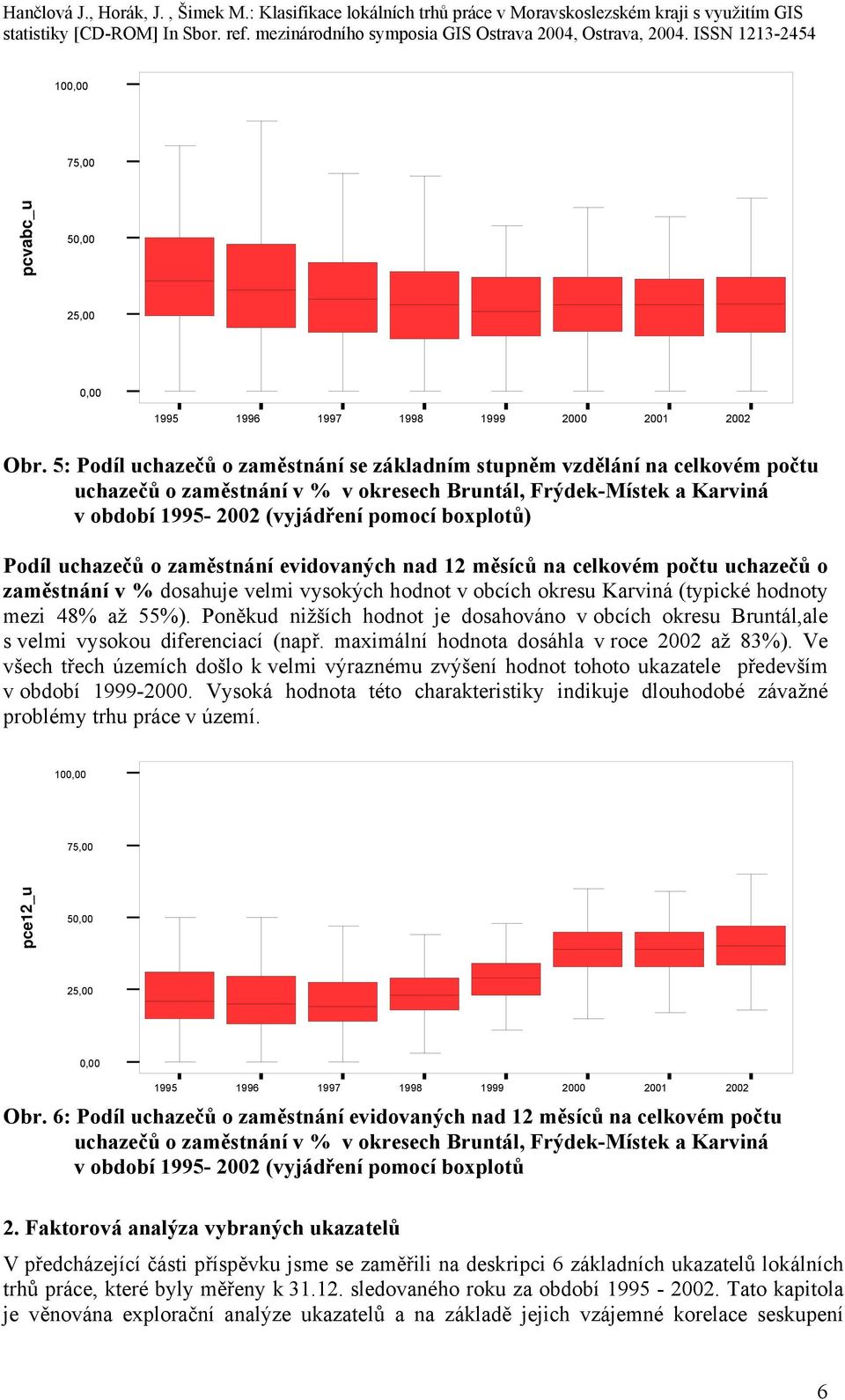 uchazečů o zaměstnání evidovaných nad 12 měsíců na celkovém počtu uchazečů o zaměstnání v % dosahuje velmi vysokých hodnot v obcích okresu Karviná (typické hodnoty mezi 48% až 55%).