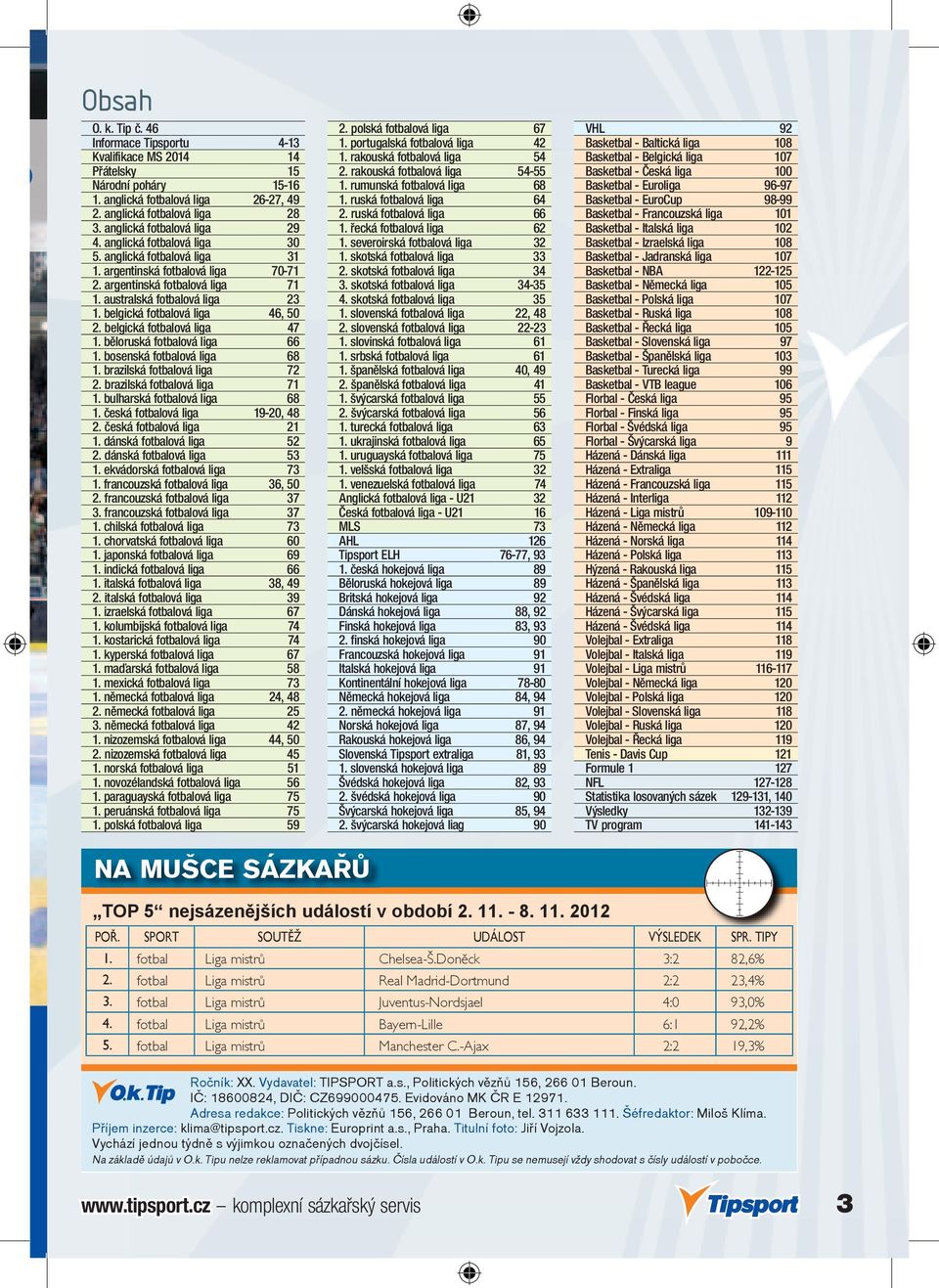 belgická fotbalová liga 46, 50 2. belgická fotbalová liga 47 1. běloruská fotbalová liga 66 1. bosenská fotbalová liga 68 1. brazilská fotbalová liga 72 2. brazilská fotbalová liga 71 1.