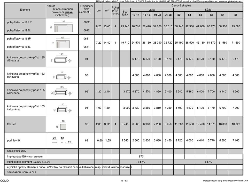 přístavná 163L 0641 7,20 14,40 4 19 710 24 570 26 130 28 390 32 720 35 490 38 500 43 180 54 870 61 560 71 590 knihovna do pohovky příst.