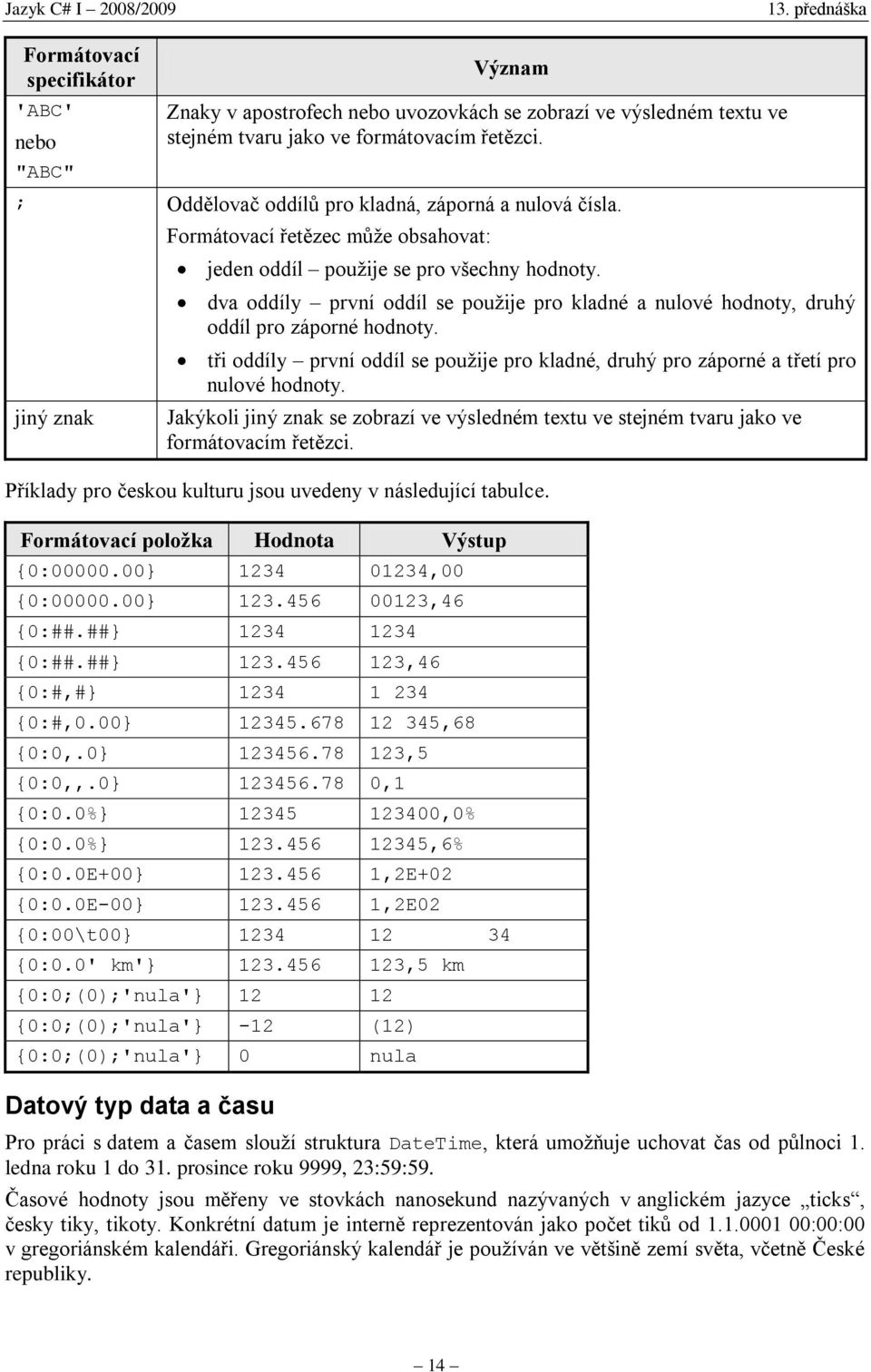 dva oddíly první oddíl se použije pro kladné a nulové hodnoty, druhý oddíl pro záporné hodnoty. tři oddíly první oddíl se použije pro kladné, druhý pro záporné a třetí pro nulové hodnoty.