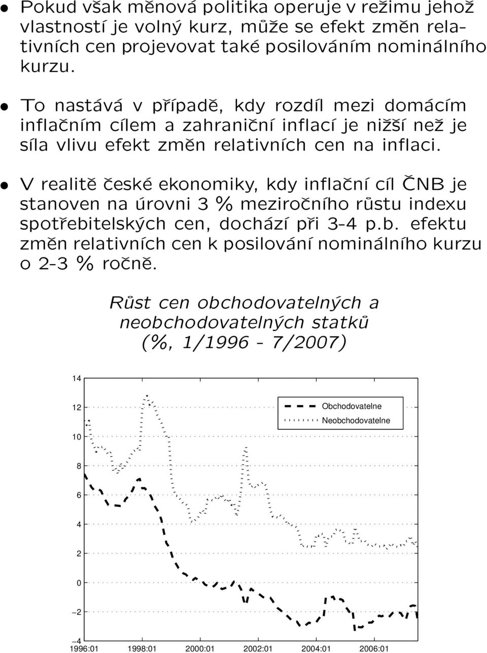 V realitě české ekonomiky, kdy inflační cíl ČNB je stanoven na úrovni 3 % meziročního růstu indexu spotřebi