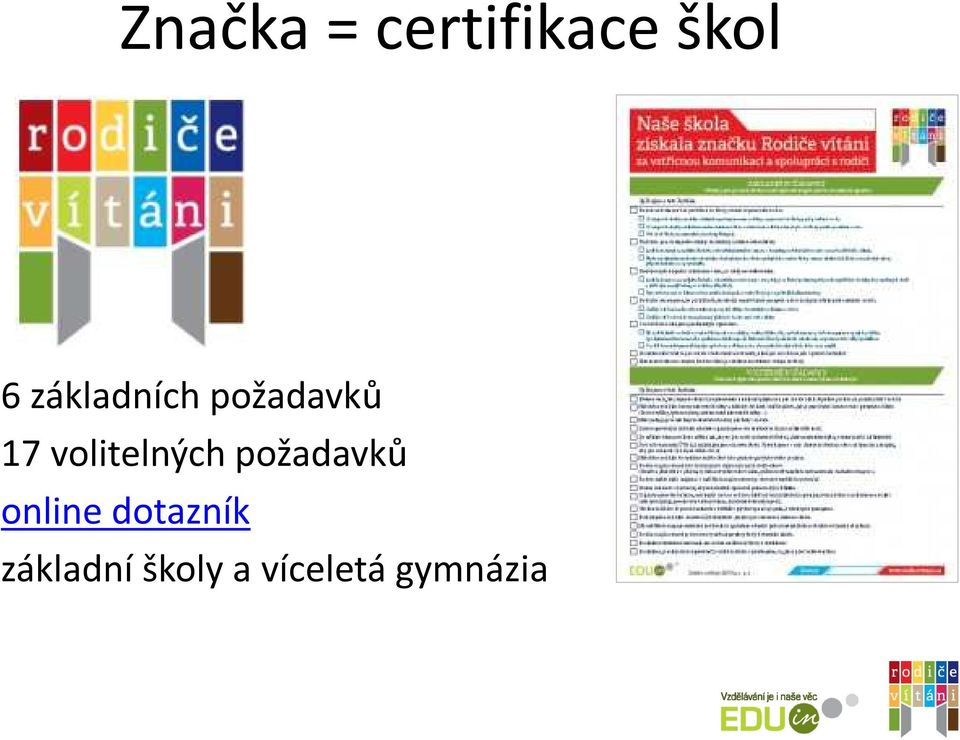 volitelných požadavků online