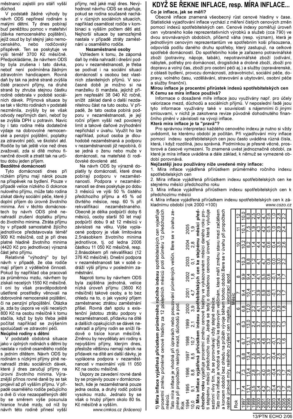 Pøedpokládáme, že návrhem ODS by byla zrušena i tato dávka, nebo není podmínìna žádným zdravotním handicapem.