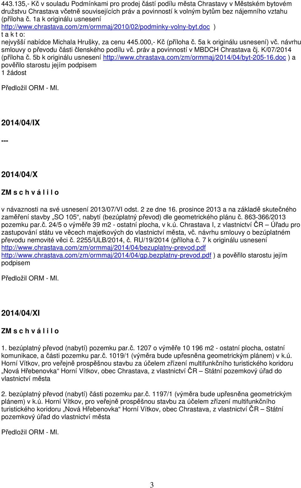 práv a povinností v MBDCH Chrastava čj. K/07/2014 (příloha č. 5b k originálu usnesení http://www.chrastava.com/zm/ormmaj/2014/04/byt-205-16.