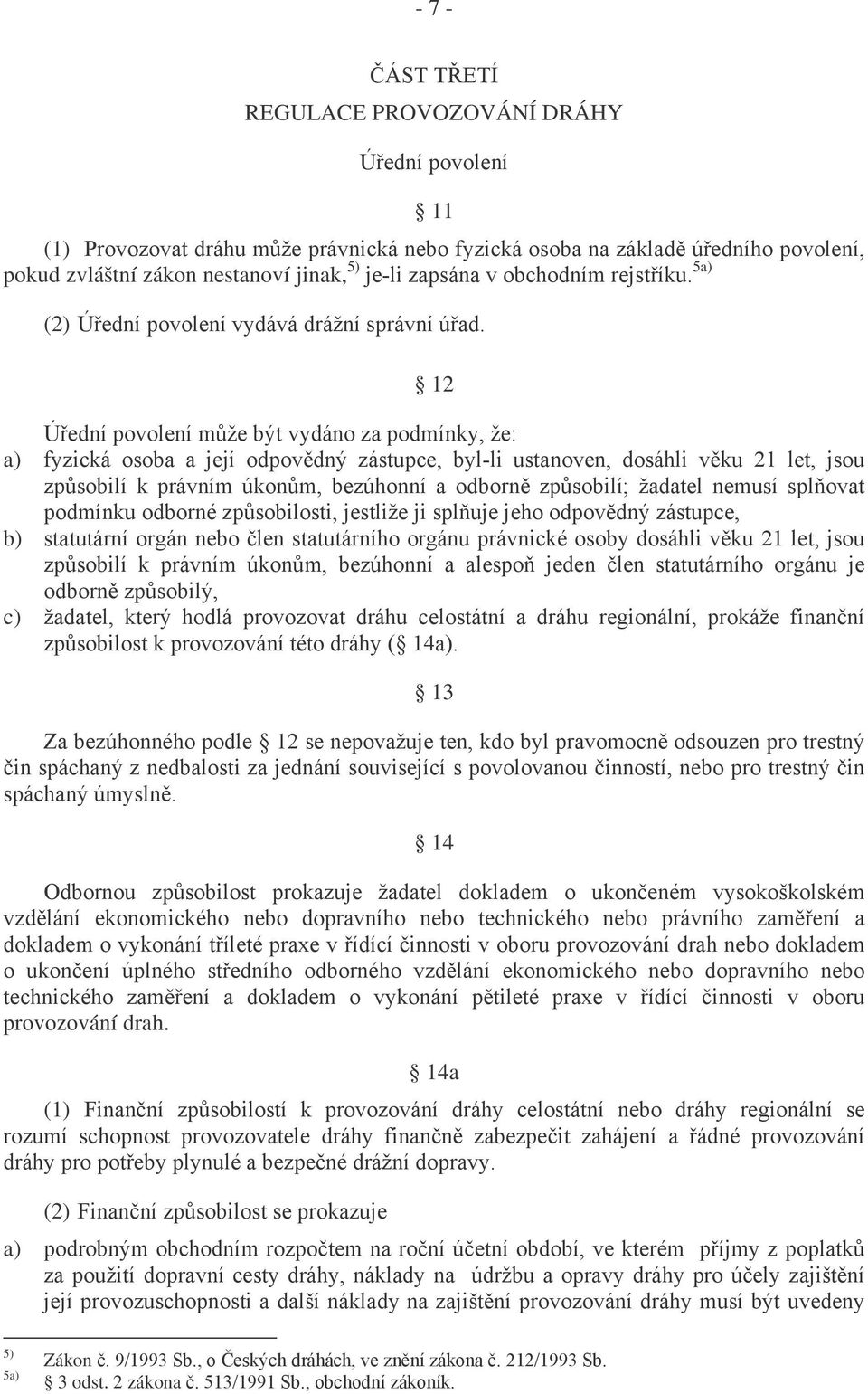 12 Úřední povolení může být vydáno za podmínky, že: a) fyzická osoba a její odpovědný zástupce, byl-li ustanoven, dosáhli věku 21 let, jsou způsobilí k právním úkonům, bezúhonní a odborně způsobilí;