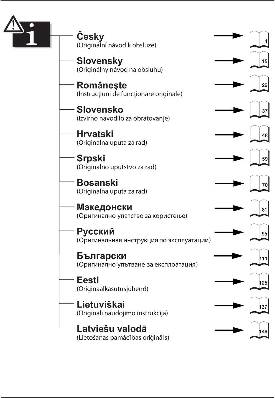 (Оригинално упатство за користење) Русский (Оригинальная инструкция по эксплуатации) Български (Оригинално упътване за експлоатация) Eesti