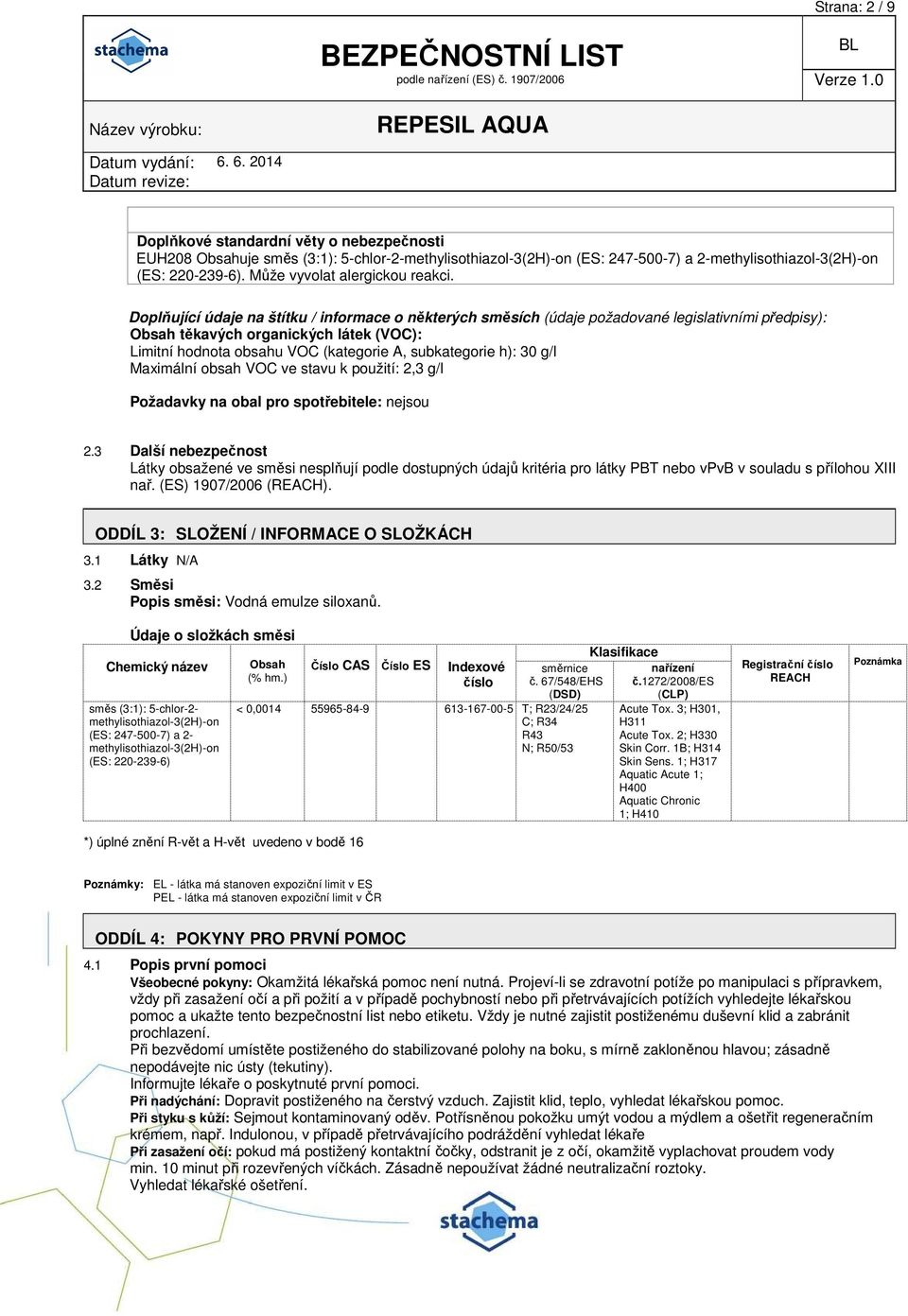 Doplňující údaje na štítku / informace o některých směsích (údaje požadované legislativními předpisy): Obsah těkavých organických látek (VOC): Limitní hodnota obsahu VOC (kategorie A, subkategorie