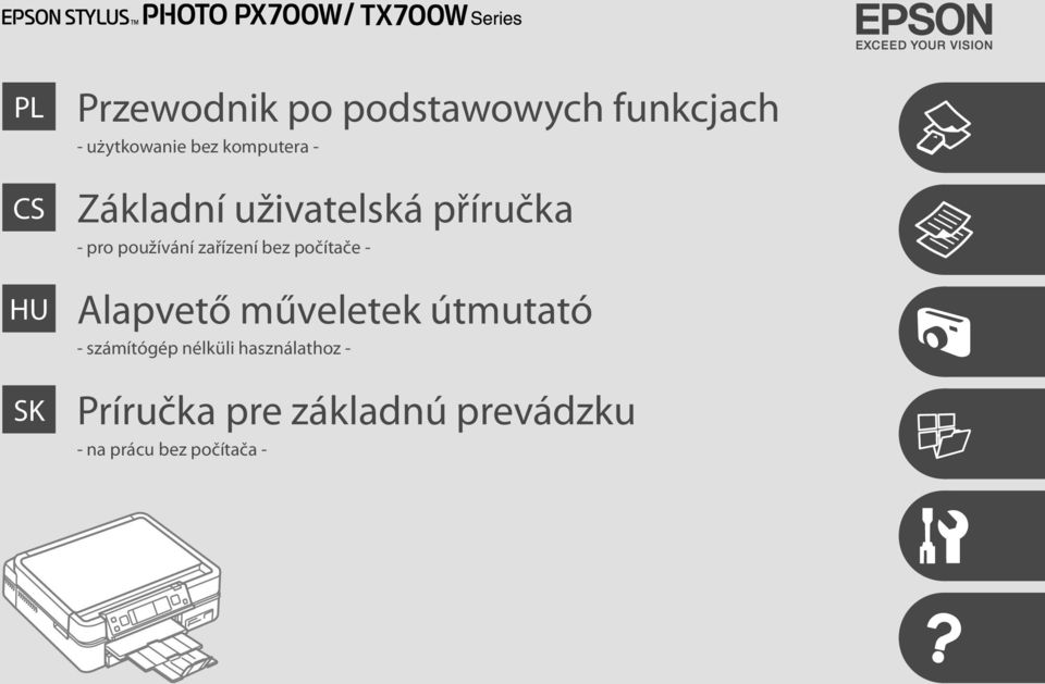 bez počítače - Alapvető műveletek útmutató - számítógép nélküli