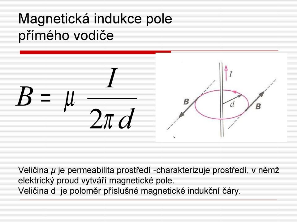 prostředí, v němž elektrický proud vytváří magnetické