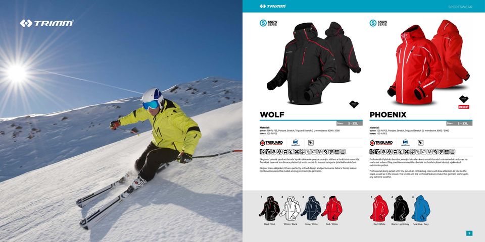 Trendové barevné kombinace předurčují tento model do luxusní kategorie lyžařského oblečení. Elegant mens ski jacket. It has a perfectly refined design and performance fabrics.