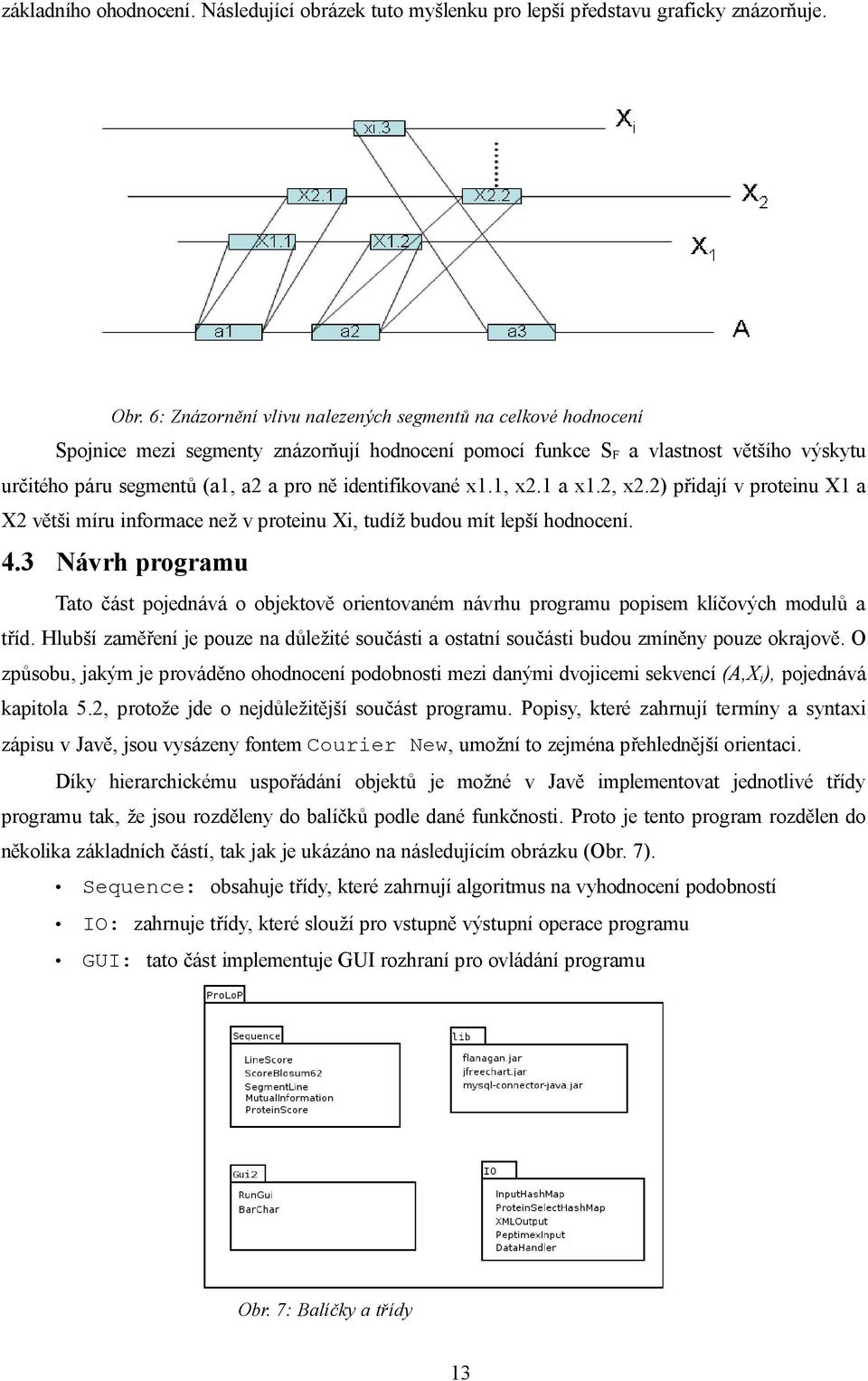 identifikované x1.1, x2.1 a x1.2, x2.2) přidají v proteinu X1 a X2 větši míru informace než v proteinu Xi, tudíž budou mít lepší hodnocení. 4.