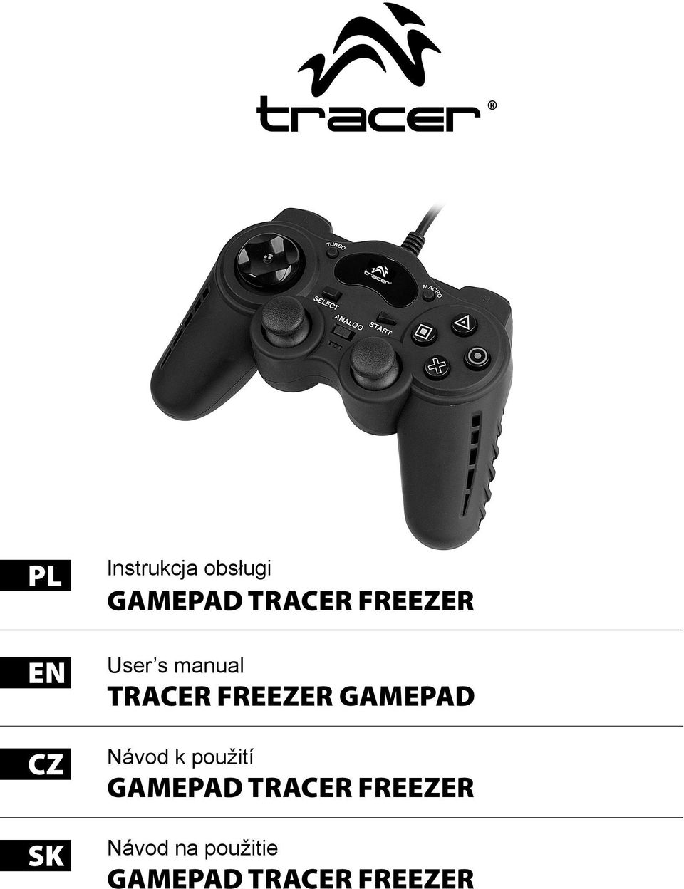 FREEZER GAMEPAD Návod k použití GAMEPAD