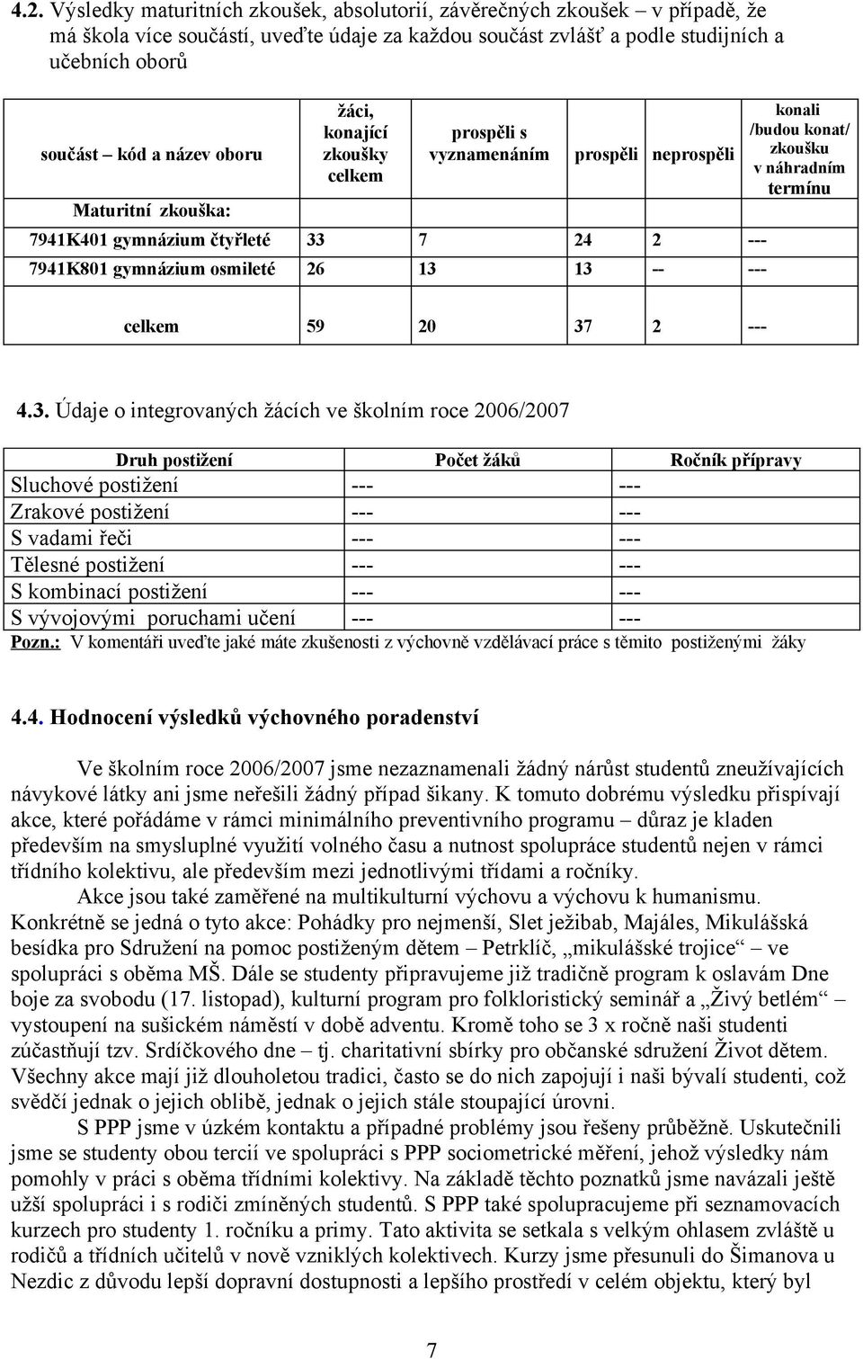 zkoušku v náhradním termínu 59 20 37