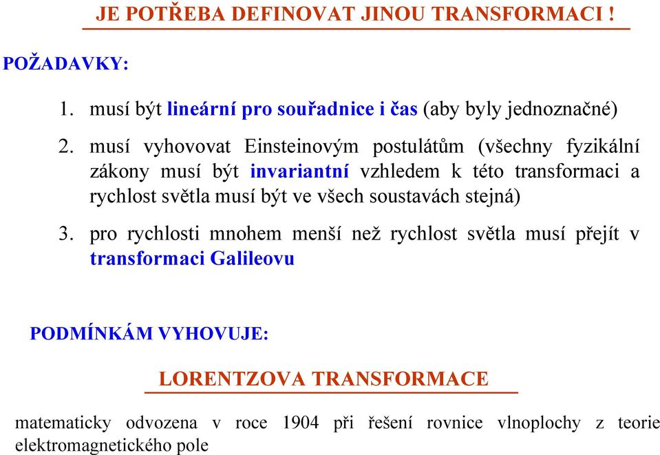 usí hooa Einseinoý posuláů (šehn fikální ákon usí bý inaianní hlee k éo ansfoai a hlos sěla usí bý