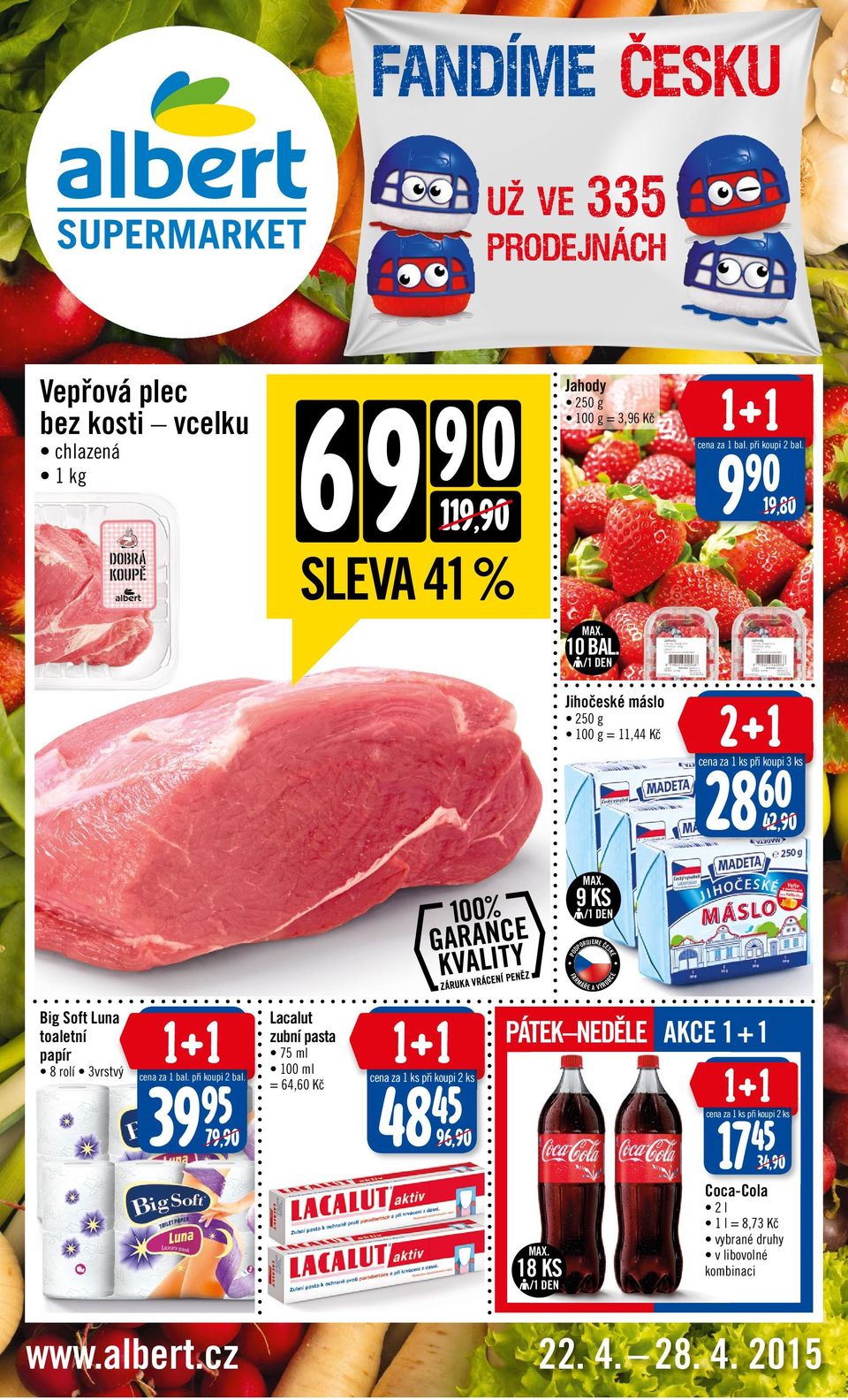 RUJM Č Big Soft Luna toaletní papír 8 rolí 3vrstvý cena za bal. 2 bal.