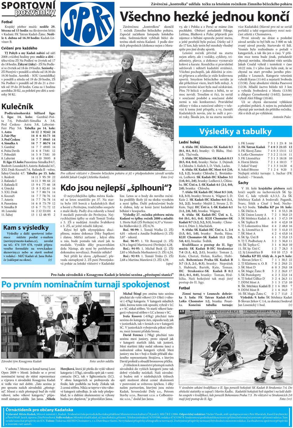 Žákyně (žáky) - ZŠ Na Podlesí ve čtvrtek od 18 do 19 hodin. Seniorky - ZŠ Pionýrů v pondělí a středu od 18.30 do 19.30 hodin.