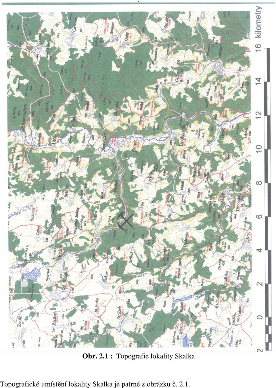 Skalka Topografické