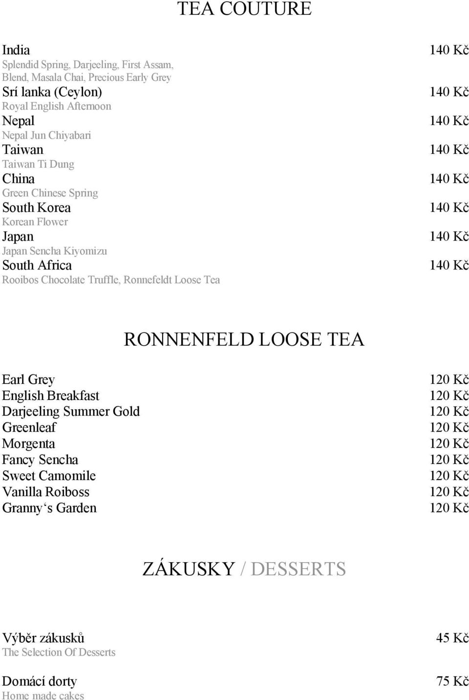 Rooibos Chocolate Truffle, Ronnefeldt Loose Tea RONNENFELD LOOSE TEA Earl Grey English Breakfast Darjeeling Summer Gold Greenleaf Morgenta Fancy