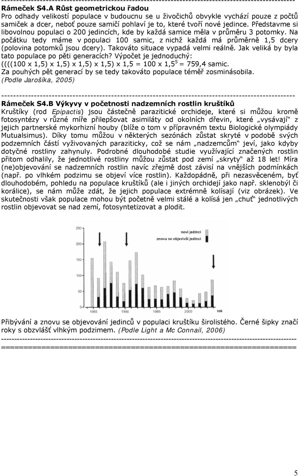 Představme si libovolnou populaci o 200 jedincích, kde by každá samice měla v průměru 3 potomky.