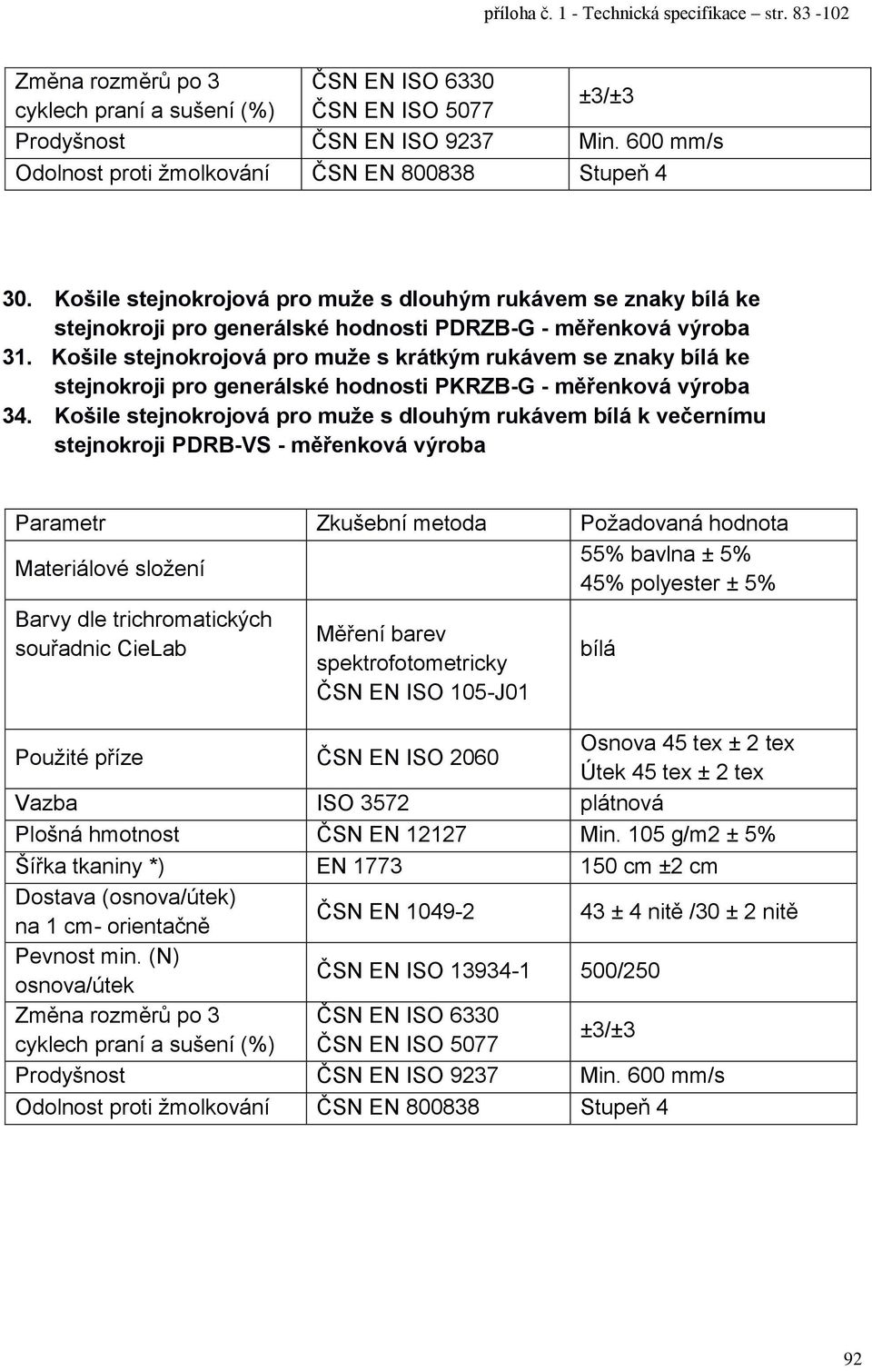 Košile stejnokrojová pro muže s krátkým rukávem se znaky bílá ke stejnokroji pro generálské hodnosti PKRZB-G - měřenková výroba 34.