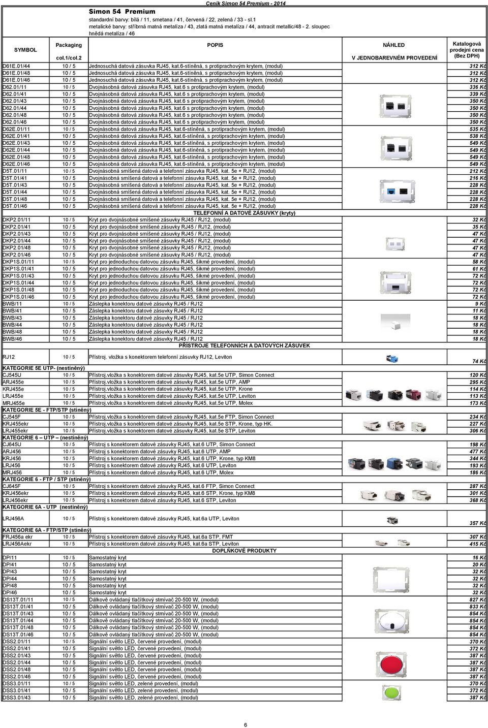 01/4 BWB/11 BWB/41 BWB/43 BWB/44 BWB/48 BWB/4 RJ12 Jednosuchá datová zásuvka RJ45, kat.-stíněná, s protiprachovým krytem, Jednosuchá datová zásuvka RJ45, kat.