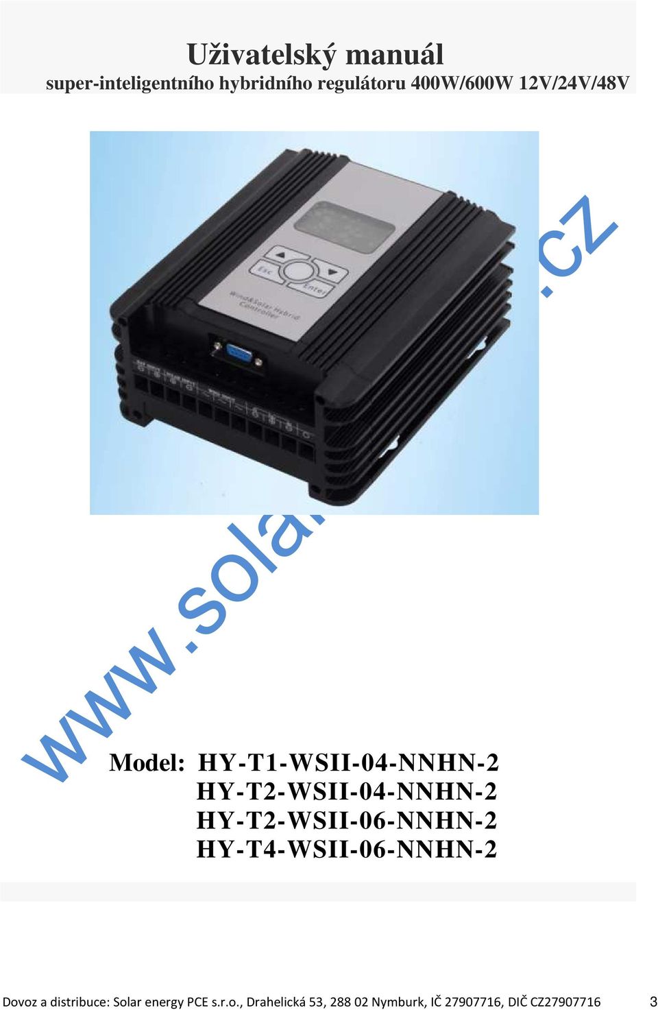 HY-T2-WSII-04-NNHN-2 HY-T2-WSII-06-NNHN-2 HY-T4-WSII-06-NNHN-2 Dovoz