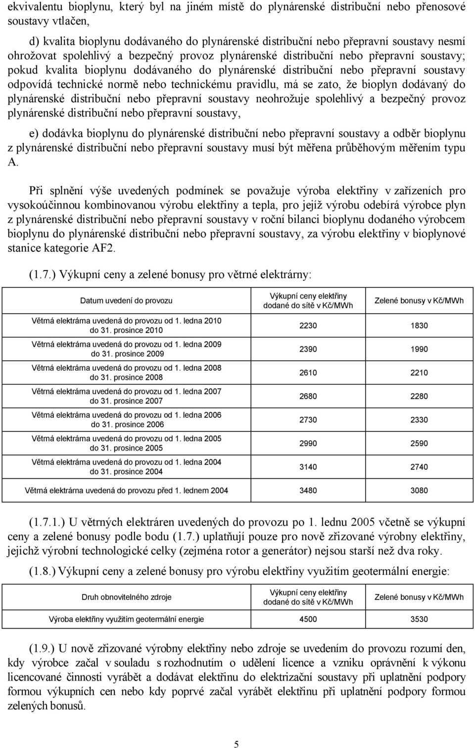 nebo technickému pravidlu, má se zato, že bioplyn dodávaný do plynárenské distribuční nebo přepravní soustavy neohrožuje spolehlivý a bezpečný provoz plynárenské distribuční nebo přepravní soustavy,