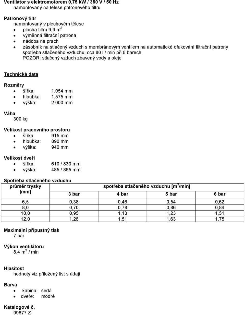 oleje Technická data Rozměry šířka: 1.054 mm hloubka: 1.575 mm výška: 2.