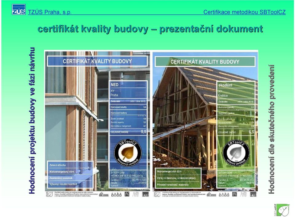 projektu budovy ve f fázi n