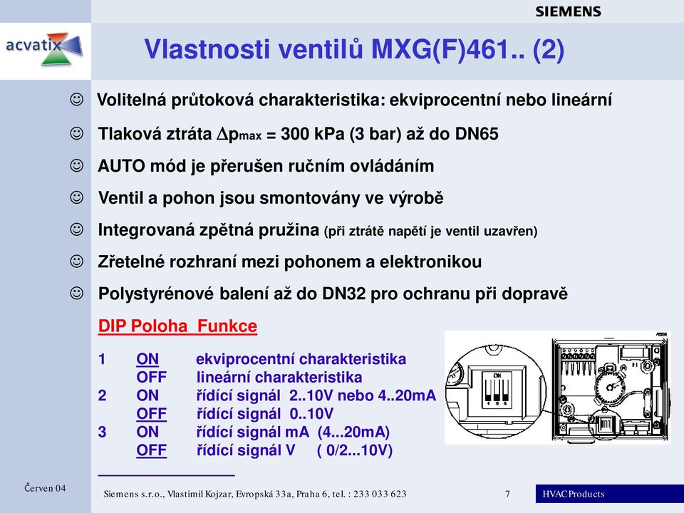 pohon jsou smontovány ve výrob Integrovaná zp tná pružina (p i ztrát nap tí je ventil uzav en) etelné rozhraní mezi pohonem a elektronikou Polystyrénové balení až do