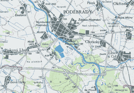 Základní mapa ČR středního měřítka 1: 10000,