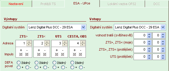 Smazat TSL Po uložení změn v těchto parametrech se smaže pracovní tabulka vazeb traťových souhlasů. Při spuštění provozu se opět obnoví.