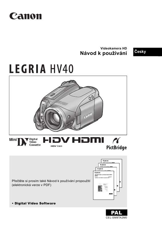 velikost, příslušenství, atd.). Podrobný návod k použití je v uživatelské příručce.