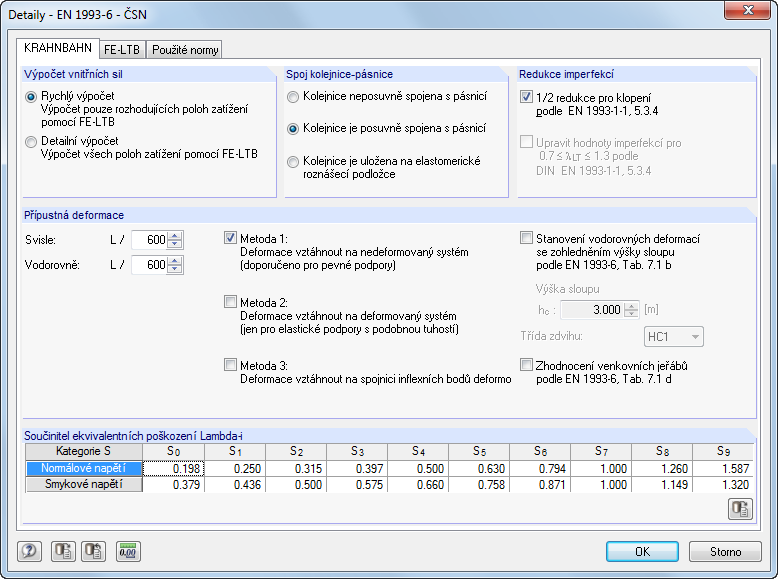 3 Výpočet 3. Výpočet 3.1 Detailní nastavení Před spuštěním výpočtu pomocí tlačítka [Výpočet] bychom měli ještě zkontrolovat detailní nastavení pro posouzení.