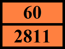 Omezená množství (ADR) Vyňaté množství (ADR) Vozidlo pro přepravu cisteren : 5kg : E1 : AT Přepravní kategorie (ADR) : 2 Číslo nebezpečnosti (Kemlerův kód) : 60 Oranžové tabulky : Kód omezení vjezdu