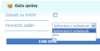 72 5.4 Peridicita dtazu Externí uživatel má mžnst při zadávání některých dtazů pžadvat peridické zasílání dat, dále má mžnst rušit peridické zasílání, neb zadávat puze jednrázvý pžadavek na data.