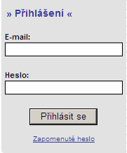 1.3. Zapomenuté heslo V případě, ţe uţivatel zapomene heslo pro přístup do aplikace B7, má moţnost si nechat nové heslo zaslat na svůj mobilní telefon, jehoţ číslo zadal do registračního formuláře