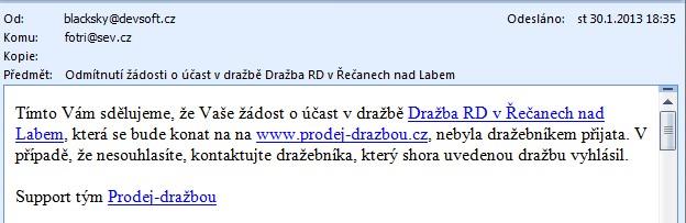 Protože jsme se přihlásili jako registrovaný a aktivovaný uživatel Fojedna do systému Prodej-dražbou.cz, můžeme se přímo do této dražby přihlásit jako Dražitel či jako Dražitel s předkupním právem.
