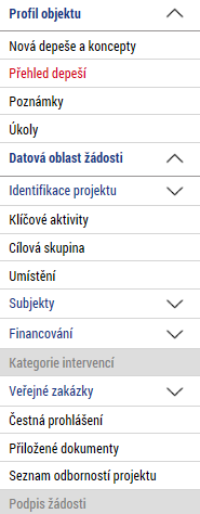 7 Podpis a podání žádosti o podporu Po vyplnění všech relevantních údajů a jejich kontrole provede uživatel finalizaci žádosti o podporu (viz kapitolakap. 5.6).