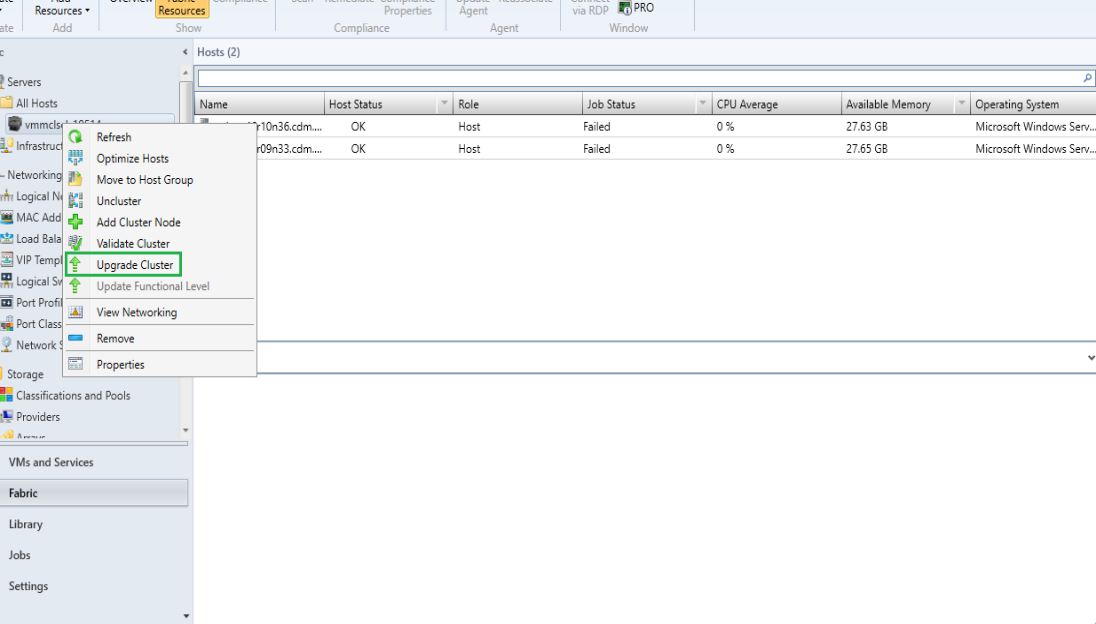 Virtual Machine Manager Gain control and visibility of core infrastructure Continuously available file-based server application storage with shared storages through enhanced Scale-Out File Server