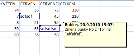 podkarta ZMĚNY SLEDOVÁNÍ ZMĚN I. SLEDOVÁNÍ ZMĚN v listě SLEDOVAT ZMĚNY Výběr KDY Výběr KDO ZVÝRAZNIT ZMĚNY SLEDOVÁNÍ ZMĚN 1. ZMĚNY, SLEDOVÁNÍ ZMĚN 2. ZVÝRAZNIT ZMĚNY 3.