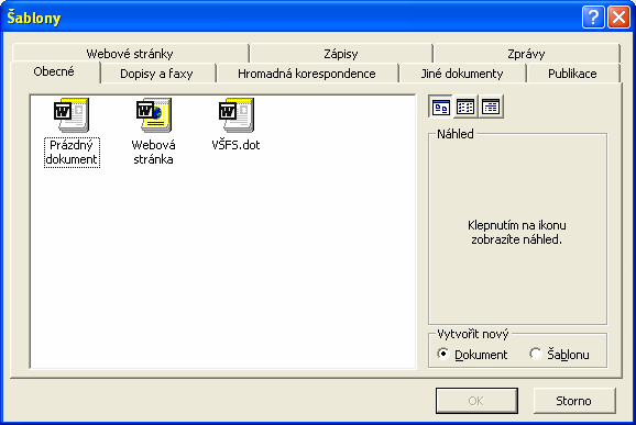 MS Office 2003 Takto upravenou šablonu nyní můžete uložit pod stejným nebo novým názvem (druhá varianta je vhodnější, protože ponecháte původní šablonu nedotčenu).