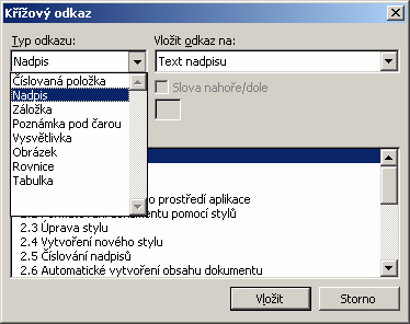 MS Office 2003 O číslování titulků se starat nemusíte, pokud např. vložíte nebo naopak odstraníte nějaký objekt, event.