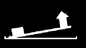 Jednoramenná páka - bod, okolo ktorého sa páka otáča je na konci