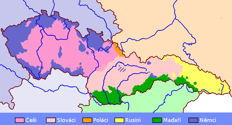 milionu, Židů zhruba 181 000 atd. Některé oblasti tedy byly národnostně převahou německé, jiné maďarské.