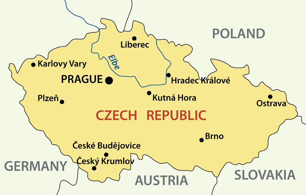 OSNOVNI PODACI Službeni naziv: Češka Republika. Državno uređenje: parlamentarna republika. Glavni grad: Prag (1.272.690 stanovnika). Veći gradovi: Brno (384.277), Ostrava (302.456), Plzeň (169.