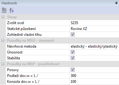 Úvodní příklad BEST ocel Statický systém / geometrie Uložte tento projekt pod názvem Úvodní příklad. 5.2.1.