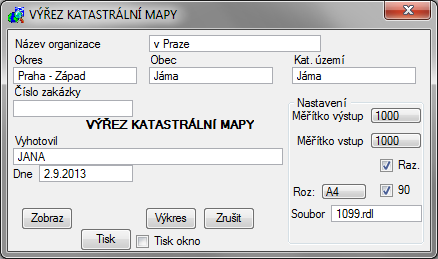 Výběr Bd min: - vstupní ple pr nastavení minimálníh čísla bdu, d kteréh se bude prvádět výběr (0) Bd max: - vstupní ple pr nastavení maximálníh čísla bdu, d kteréh se bude prvádět výběr